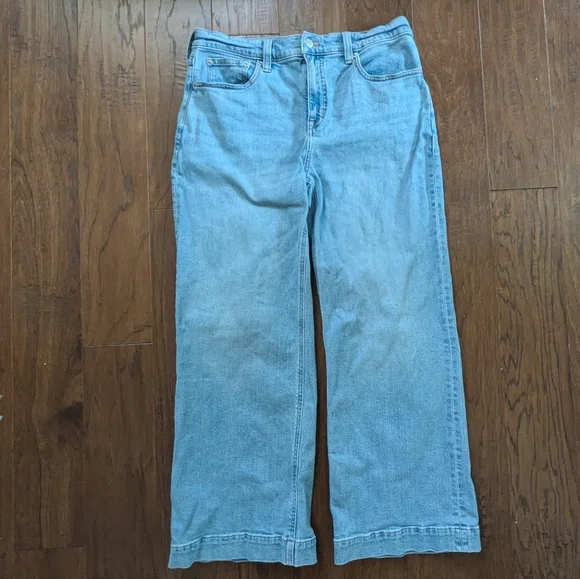 J. Crew Light Blue Classic Wide Leg Jeans - Picture 1 of 12